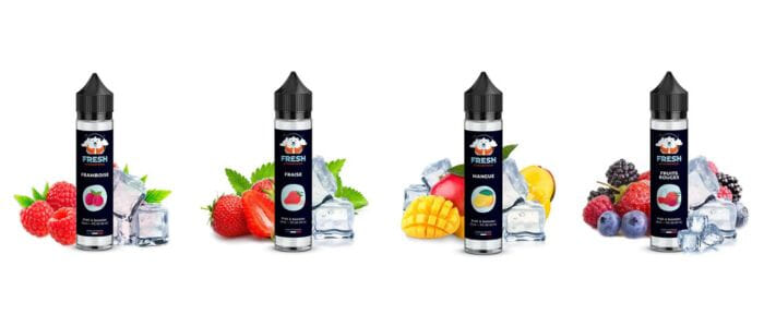 Présentation des e liquides de la gamme Fresh Cigaretteelec